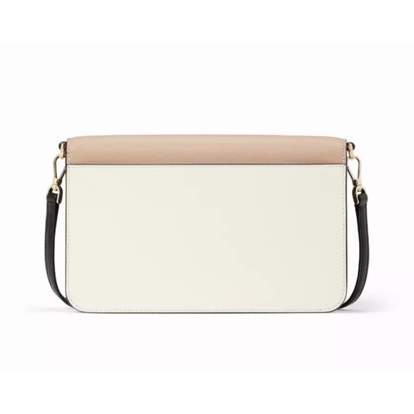 New Kate Spade Madison Medium Flap Convertible Crossbody Tosted Hazelnut Multi - Picture 5 of 5